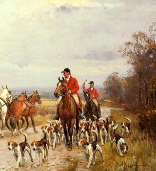 unknow artist Classical hunting fox, Equestrian and Beautiful Horses, 093. Germany oil painting art